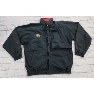 Cooper Cobra Tires Jacket MENS M Zip Work Coat Winners Circle Black VINTAGE